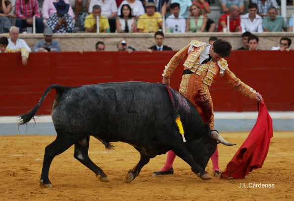 Cristiano Torres impone su verdad ante la exigente novillada de Ana Romero en Villaseca