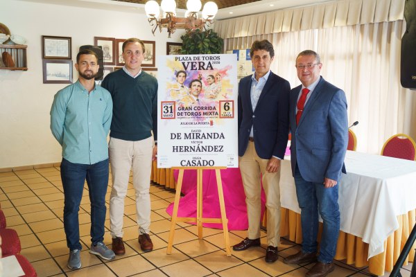 Vera anuncia una corrida mixta con los jóvenes como protagonistas