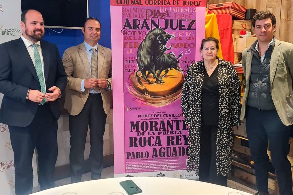 Cartel de relumbrón para la corrida de San Fernando en Aranjuez