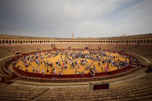 Multitudinaria participación de aficionados en las jornadas de puertas abiertas de Lances de Futuro en La Maestranza