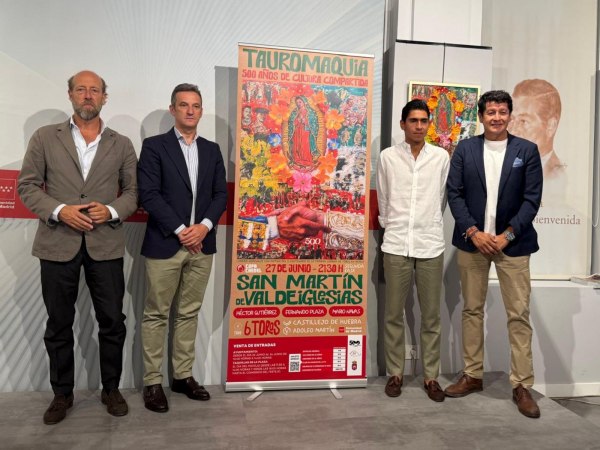 Presentado el cartel de San Martín de Valdeiglesias en homenaje al V centenario de las corridas de toros en México