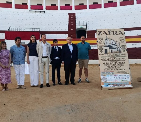 Zafra presenta el cartel del festival taurino a beneficio del Santísimo Cristo del Rosario