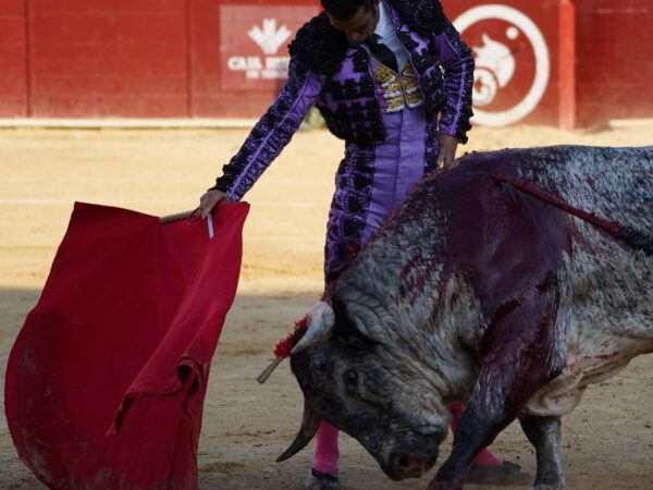 Una bella faena de Morenito de Aranda para homenajear a Víctor Barrio en Teruel