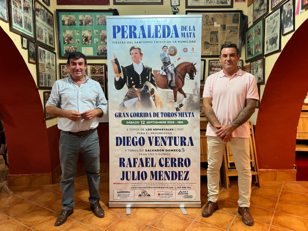 Diego Ventura encabeza la corrida de Peraleda de la Mata