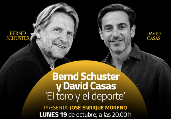 Bernd Schuster y David Casas, protagonistas del Mano a mano de la Fundación Cajasol el lunes 19 de octubre